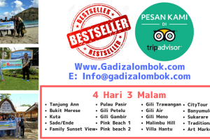 BEST SELLER Paket Wisata Lombok 4 Hari 3 Malam (with Lobster Show)