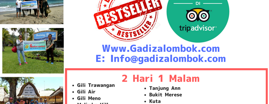 Best Seller Paket Wisata Lombok 2 Hari 1 Malam