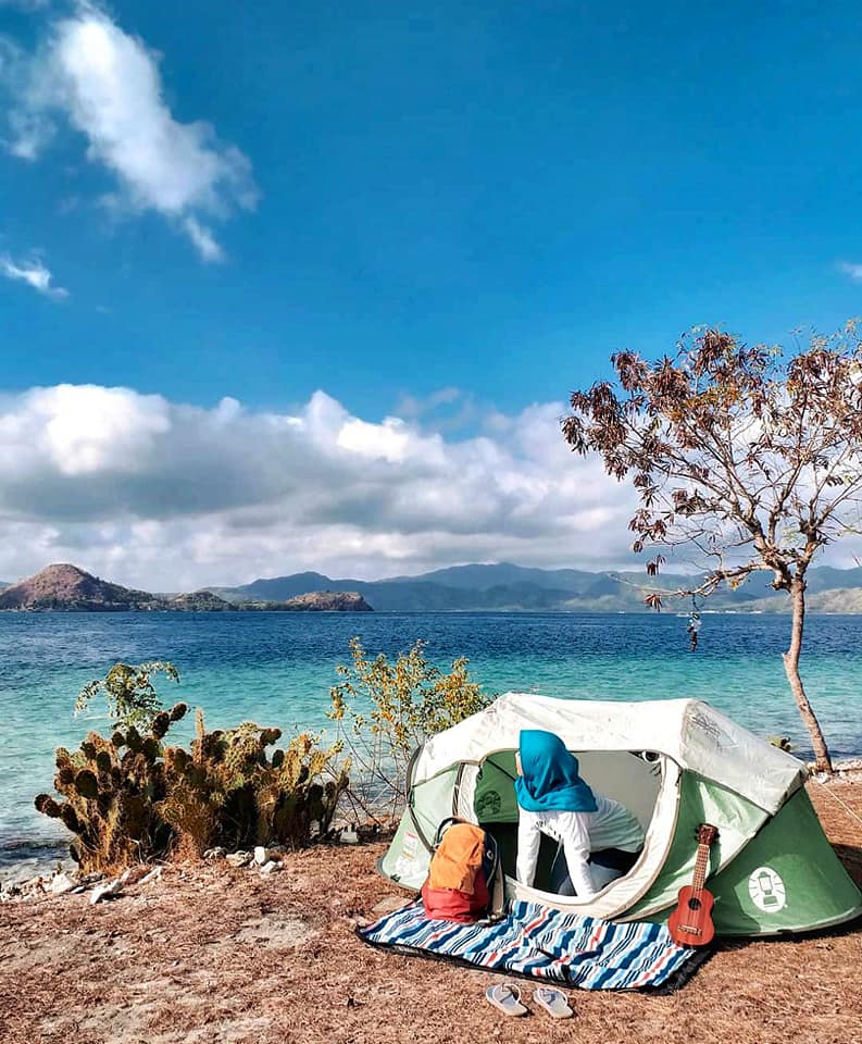 camping pantai di Lombok